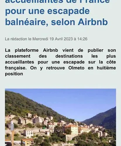 Familial Au Coeur Du Village D'olmeto Appartement